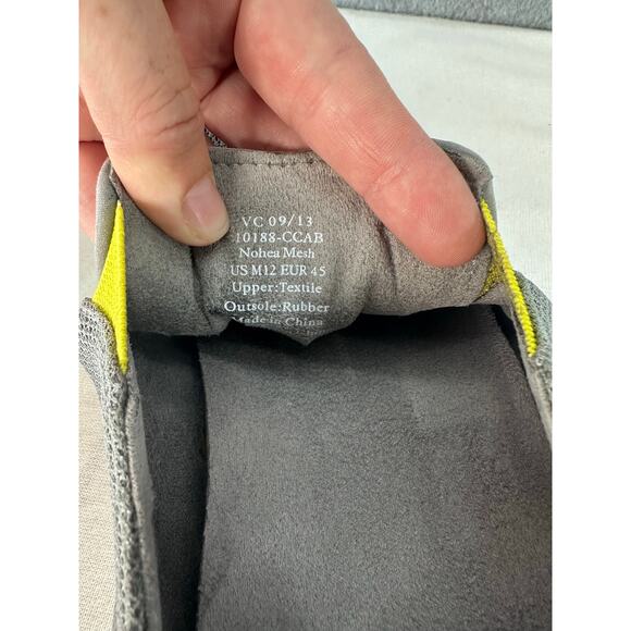 Olukai Men's sz 12 Nohea Mesh Grey Slip On Loafer Walking Fishing Outdoors Shoes - Picture 13 of 13